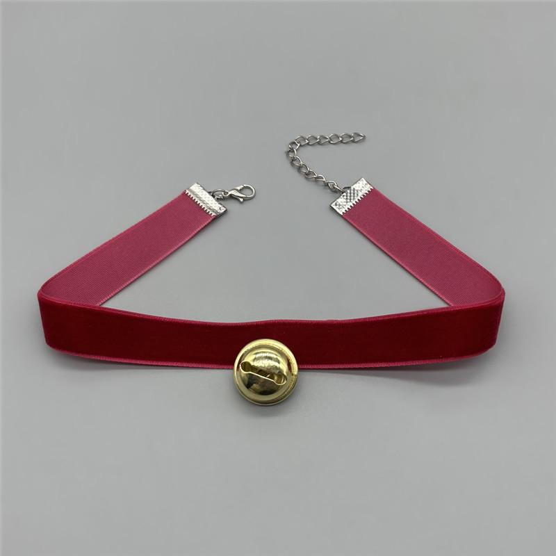 Рождественский бархатный чокер-колокольчик – Сексуальный аксессуар для нижнего белья