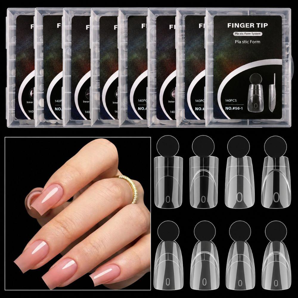 Quick Extension French Nail Dual Forms 14 Sizes Acrylic Nail Art Mold  Nail Art