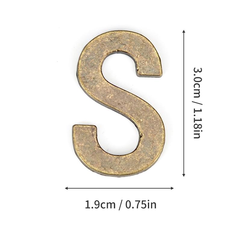1Pcs Metal Self Adhesive House Number English Alphabet Letters for Apartment Room Door Plate Table Mailbox Number Stickers 3*2cm