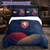 Czech Republi Football Pattern 3 Pieces Bedding Set Soft Microfiber Duvet Cover with Pillow Cases for Bedroom