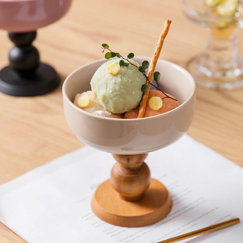 Elegant Ceramic Pedestal Dessert Bowl