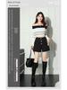 2025 Korean Style: Women's Slimming High Waist A-line Skirt Pants, Bootcut Wide Leg Casual Shorts, for Spring and Autumn