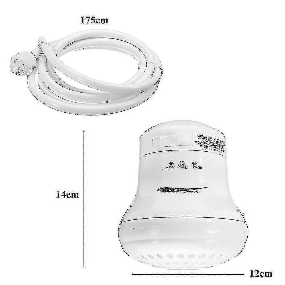 110/220v Instant Electric Water Heater Instant Hot Shower Head 5400w 3 Temperature Control