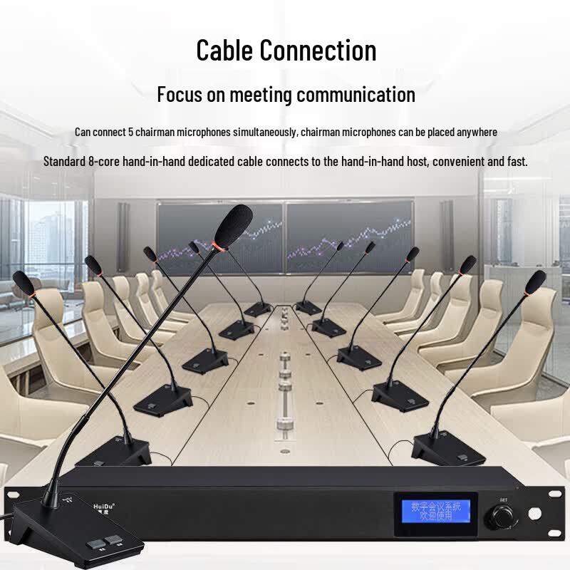 HuiDu Professional Wired Conference Gooseneck Microphone System (CN Version)