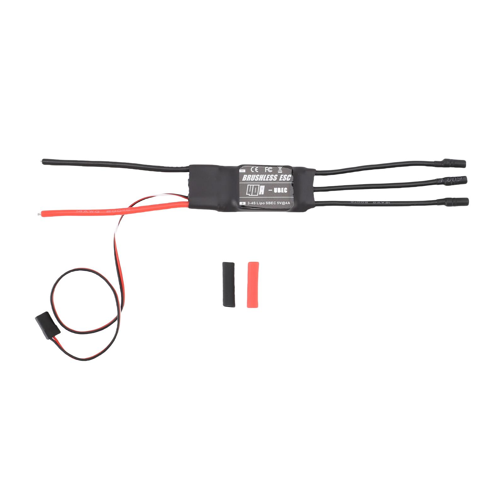 

Brushless ESC 40A Multiple Guard Brushless Motor Electric Speed Controller with 3.5mm Banana Female