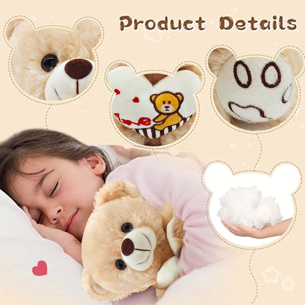 Bear plush toys Love Bear Cute bear doll to express love Good Guy doll simulation animal birthday holiday gift