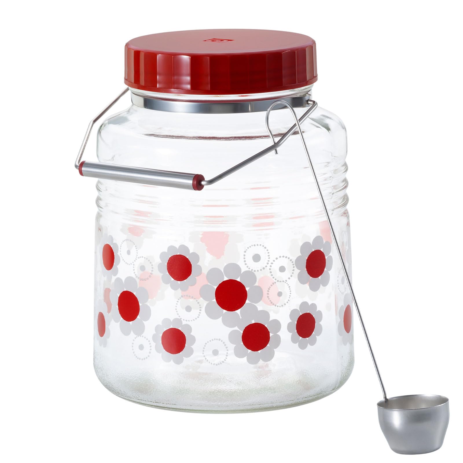 

Aderia Retro Plum Wine Storage Gift Made in Retro Glass Canister with Airtight Perfect for Pickling Pickled Pickled and (ADERIA) [Aderia Bottle, 3L,