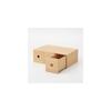 MUJI Holz-Aufbewahrungsbox mit 3 Fächern für Kleinteile, ca.. B84 x T17 x H252cm, 82603323 (Kleidung