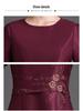 L10486 Spring High-End Plus Size Mother of the Bride A-Line Slimming Dress