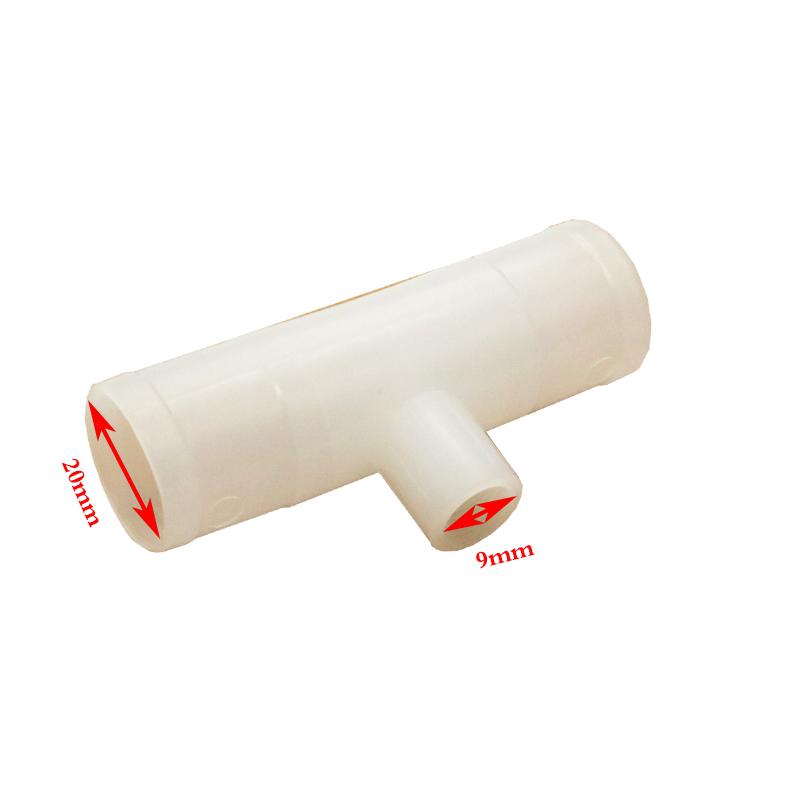 10 Pcs Chicken Quail Poultry Animal Drinking Water Connection Pipe Connect 9mm Thread Pipe Diameter 65mm long Caliber 20mm 25mm