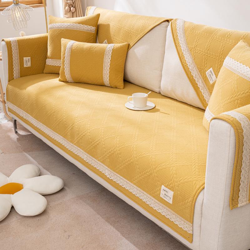 

Air Cotton Sofa Cushion Four Seasons Universal Non-Slip Solid Cushion Cover Simple Modern Sofa Cover JUEoth 70*70cm