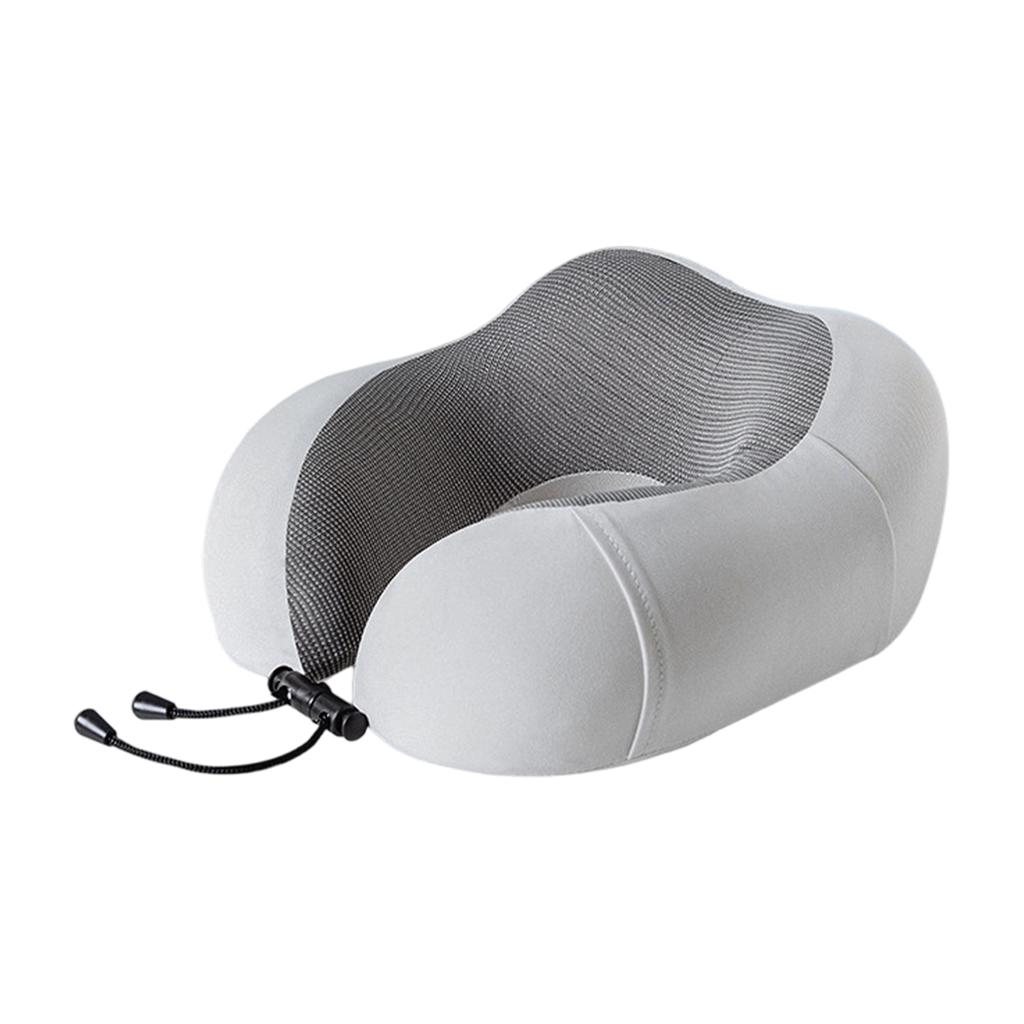 Travel Neck Pillow U Shaped Memory Foam Support Ergonomic Design Portable Lightweight Adjustable Drawstring for Comfort on Plane Train Car