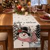 Christmas Table Runner Holiday Home Decor Long Dining Table Cover Cloth for Festive Dining