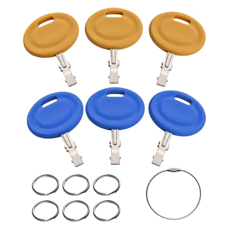Pack Of 6 Oxidation Resistant Replacement Access For Cycling Mower Machines Includes Permanent Keychains