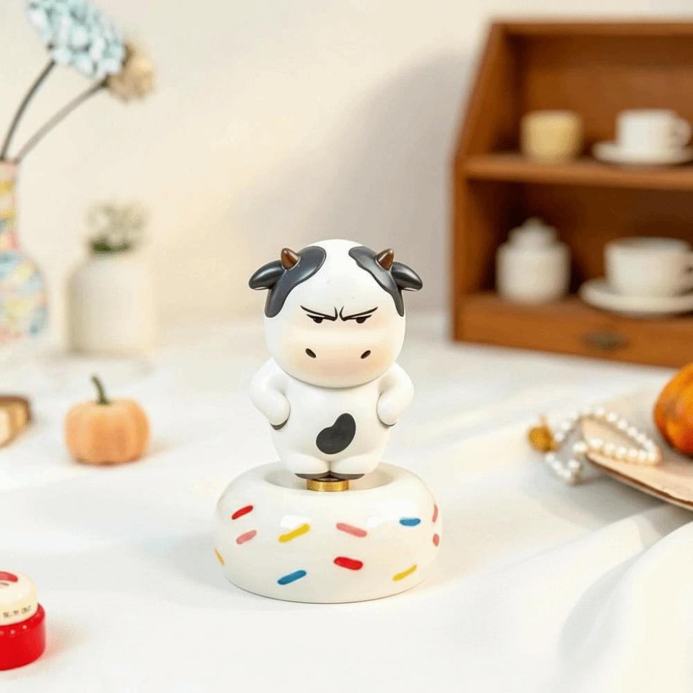 Aggrieved Grass Cow Figure Cute Center Console Decoration Calf Car Ornament Car