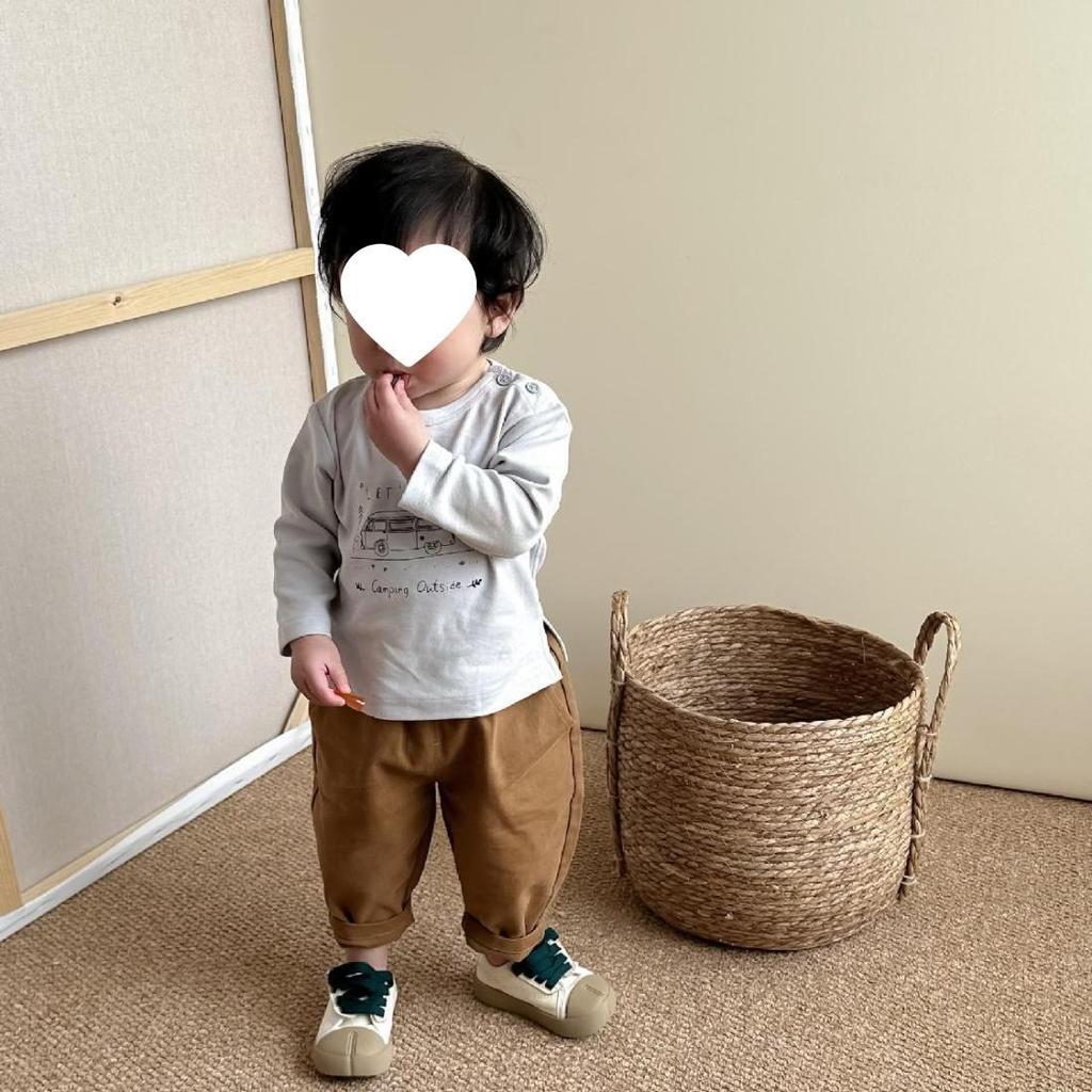 New Boys' Spring & Autumn Carrot Pants - Fashionable Casual Straight-Leg Trousers for Infants & Toddlers