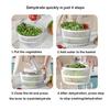 Spinner Large Manual Lettuce Spinner And Draining with Colander System Multi-functional Plastic Vegetable Fruit Washer