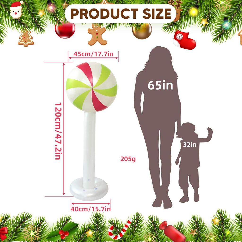 Christmas Inflatable Candy Decor Party Supplies for Home