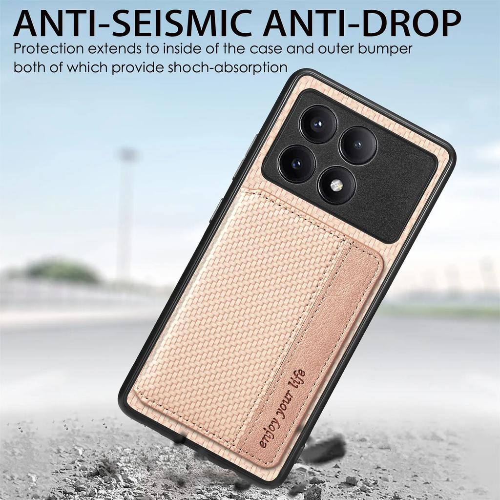 Nahast kaardihoidjaga telefonikott Xiaomi Redmi Note 14 13 12 K70 K70E K60 Pro Ultra 13T 12C Lite +POCO X6 F5 M5 jaoks tagakaas