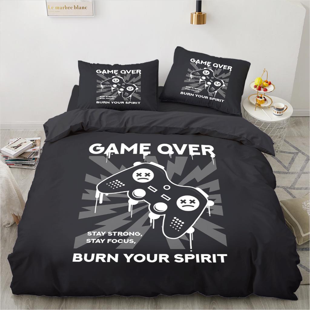 3D Printed Game Series Duvet Cover King Twin Queen Double Size Kit Pillowcase  New Wholesale Colorful Bedspread