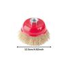 Crimped Wire Brush for Grinding with Threaded Mandrel, Heavy-duty Replacement Accessory Removing