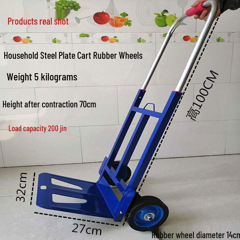 Heavy Duty Folding Stair Climbing Handcart - Portable Shopping and Luggage Cart