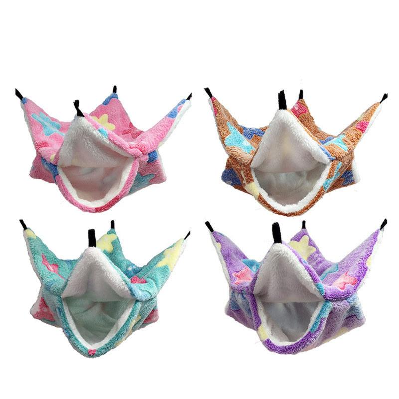 Warm Double Layer Hanging Hammock Sleeping Bag for Pet Sugar Glider Squirrel Hamster