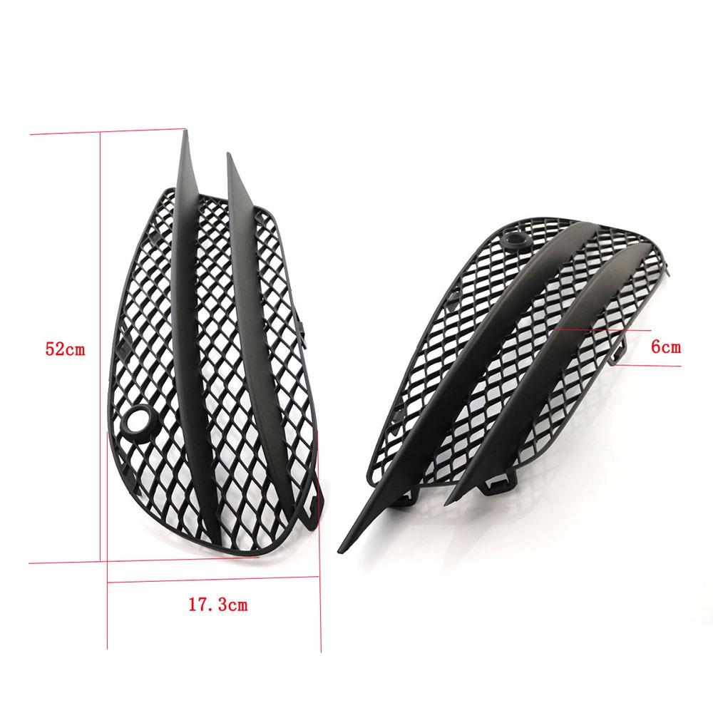 N60R-For W205 C-Class C180 C200 C260 2015-2018 Set L+R Front Bumper Fog Lamp Grill Grille Insert Face Bar Cover