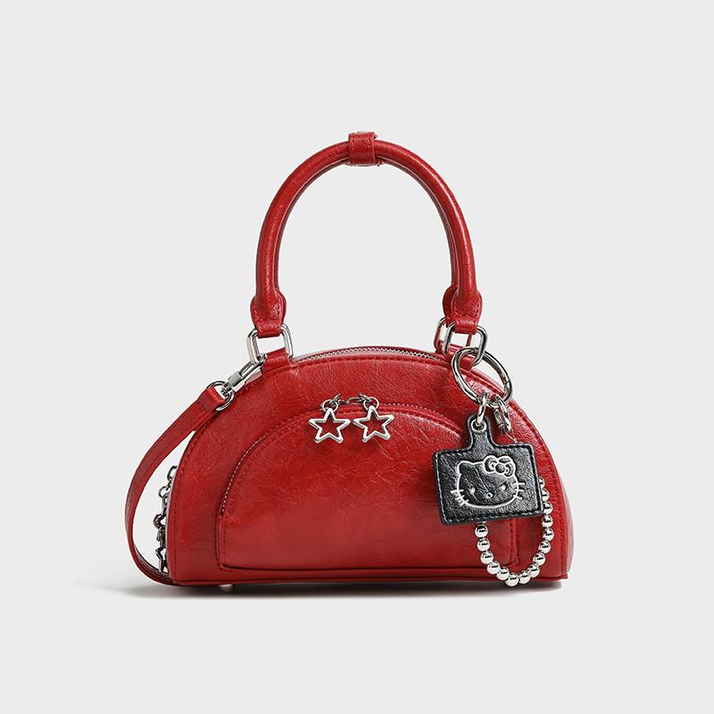Original Small-batch Design Bow Handbag Premium Womens Fashion Versatile Bowling Bag