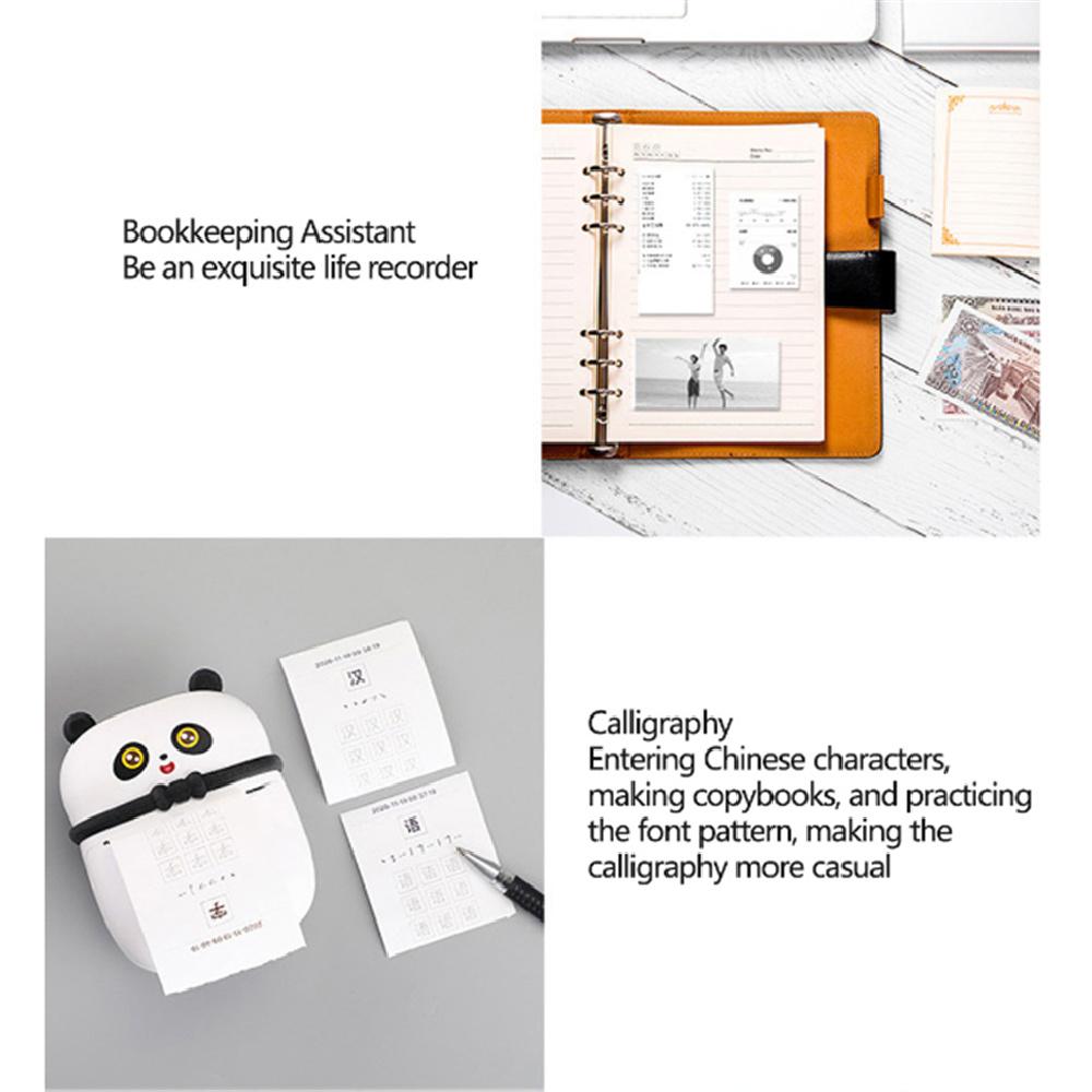Mini Pocket Wireless Bluetooth Usb Thermal Printer For Labels And Stickers With Paper Roll