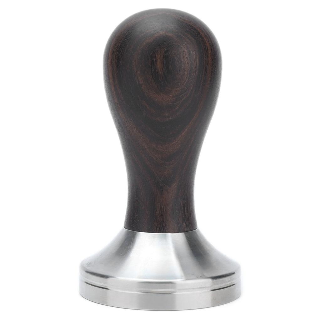 53mm Kaffeepulver Tamper Edelstahl Kaffeehammer mit Holzgriff für Zuhause Büro