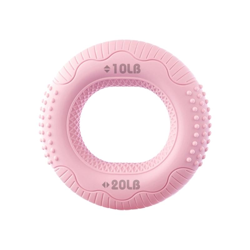 

Силиконовый тренажер для силы хвата Портативный тренажер для рук Кольца для хвата Кистевые эспандеры Фитнес-оборудование для мужчин и женщин розовый