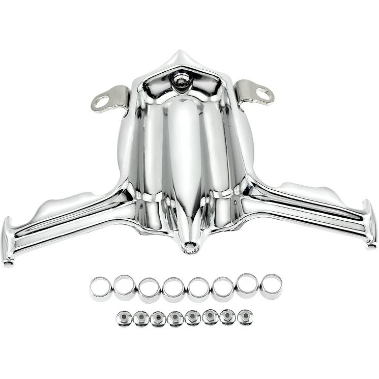HDBUBALUS Motorcycle Tappet Lifter Block Accent Cover for Harley Twin Cam Street Glide Road King 1999-2017 Chrome