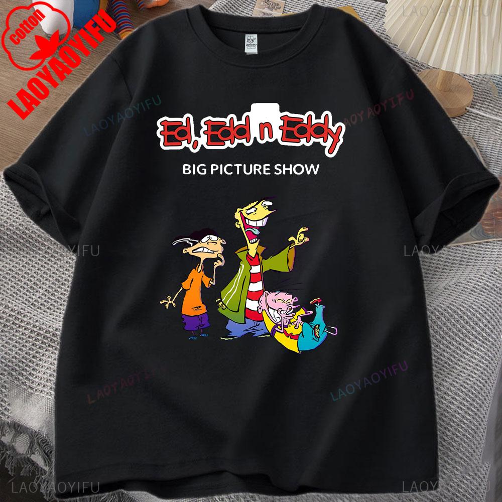 EdEdd N Eddy Unisex T Shirt EdEdd N Eddy Printed Tshirt Tops EdEdd N Eddy 90s Funy T Shirt Cartoon Figure High Quality Cotton