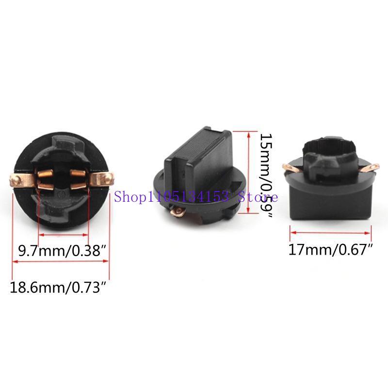 kl23 10Pcs T10 Socket Instrument Panel Cluster Plug Lights Auto Bulbs Base