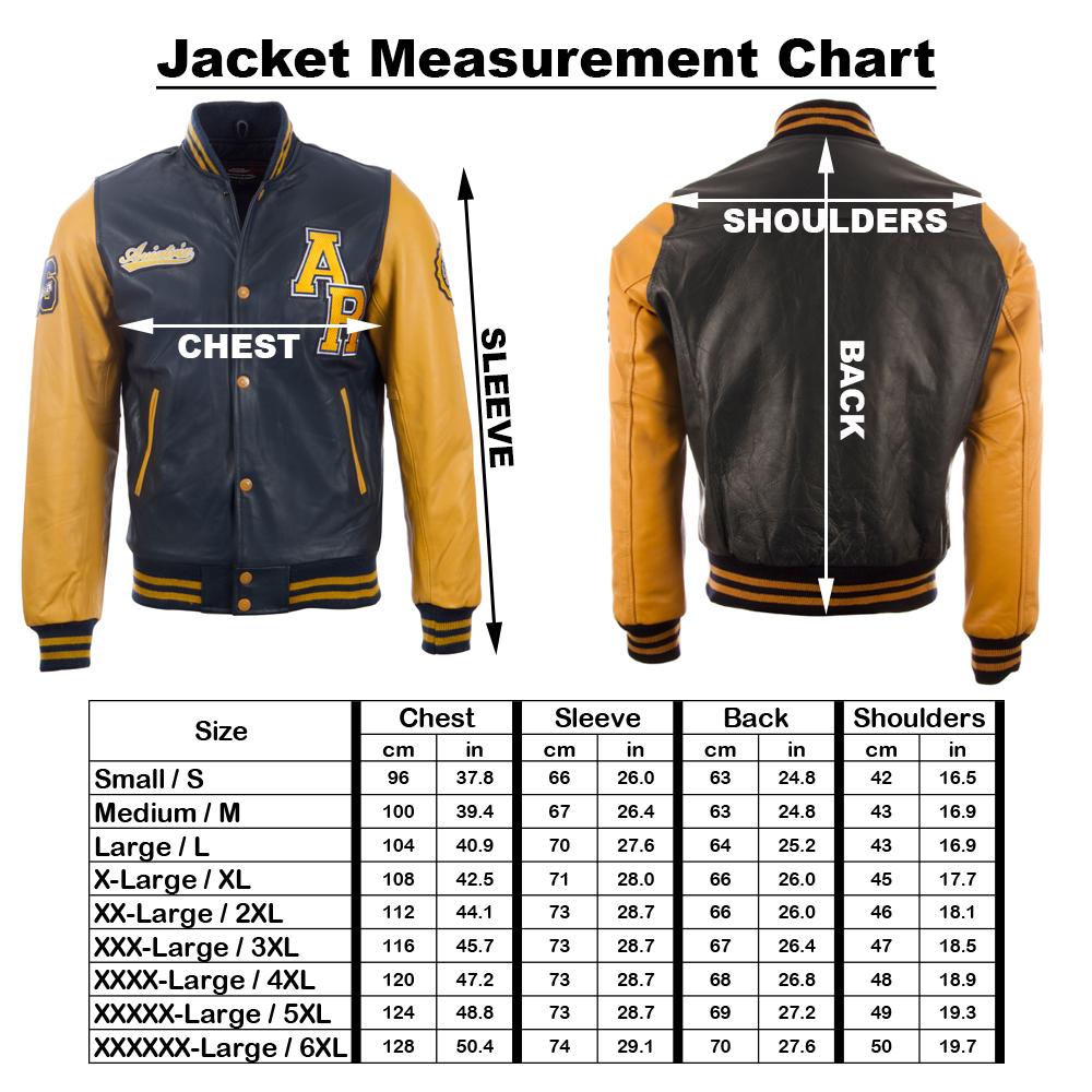 AVIATRIX Men's Real Leather Baseball Bomber Jacket (VZH7) - Black & Grey