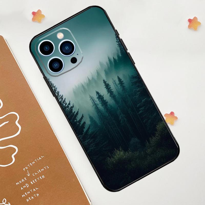 Beautiful Mountain Forest Nature Phone Case For iPhone 17 Pro Max 14 11 15 16 Pro Max 13 12 Mini 16 Plus 16e 17 Air Funda