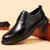 Fashion British Leather Business Men's Dress Shoes Spring Autumn Soft-soled Man Designer Casual Shoes Fashion Increase Men Wedding Shoe
