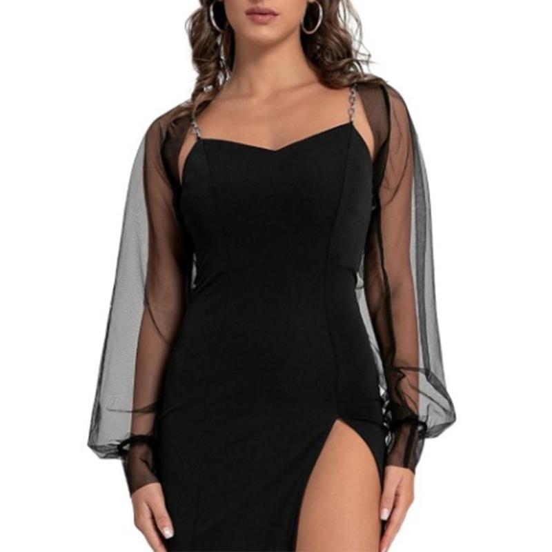 

Flexible Clear Arm Cover With Sleeves Ideal For Bridal Gowns And Cocktail Parties 1 чорний