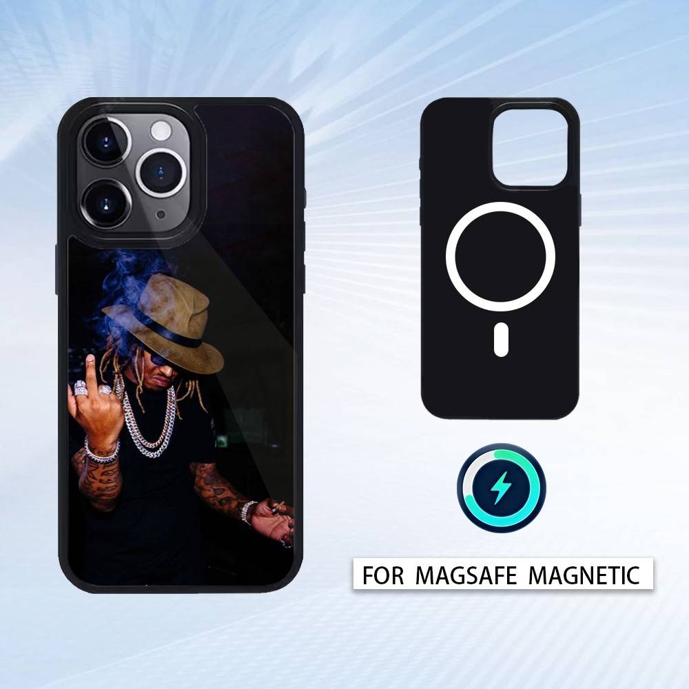 Coole F-Future Rapper Handyhülle Magnetisch Für iPhone17 16 15 14 13 12 Pro Max Für Magsafe Kabelloses Ladecover