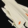 Modèle d'avion de chasse J10 à l'échelle 1/72 avec son et lumière en alliage Avion laiteux