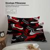 3pcs Bedding Sets 3D Printed Abstract Red Black White Wave Pattern Duvet Cover Sets With Pillowcases No Filling Modern Abstract