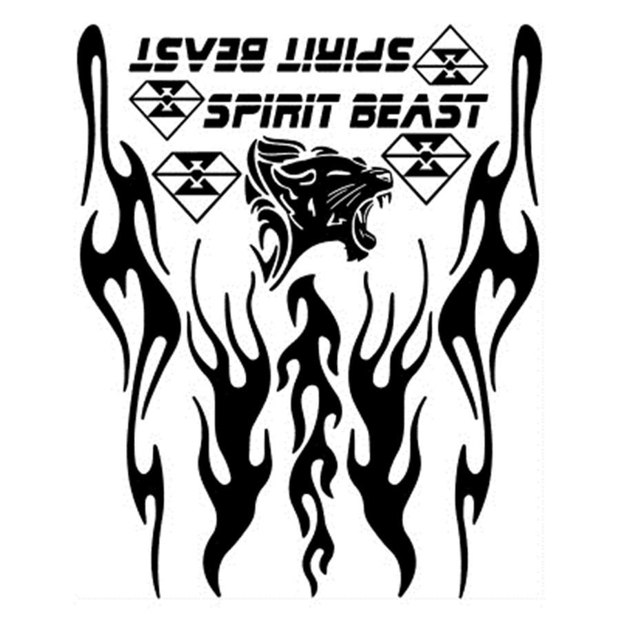 

Motorcycle sticker Type G-White