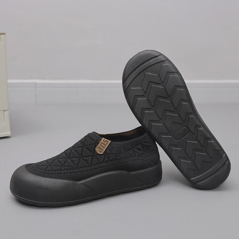 Schuhe Damen Frühling und Herbst neue weichsohlige Ein-Pedal-Schuhe lässig atmungsaktiv verschleißfest Damen Schuhe vielseitige Einzelschuhe