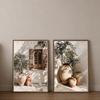2 stuks Frameloze, Mediterrane Olijfboom Muurkunst, Stilleven Prints, Neutraal Kust Decor (Digitale Download),Woonkamer decoratie
