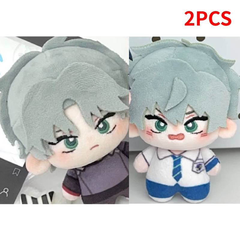 2Pcs Ivan & Till Alien Stage Couple Keychains Cartoon Plush Stuffed Doll Pendant Car Keyring Keychain Accessories Christmas Gift
