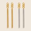 1pair Stainless Steel Rendy 18K Gold Color Chain Tassel Drop Earrings for Women Couples Hypoallergenic Daily Wear Party Layering Jewelry Gifts