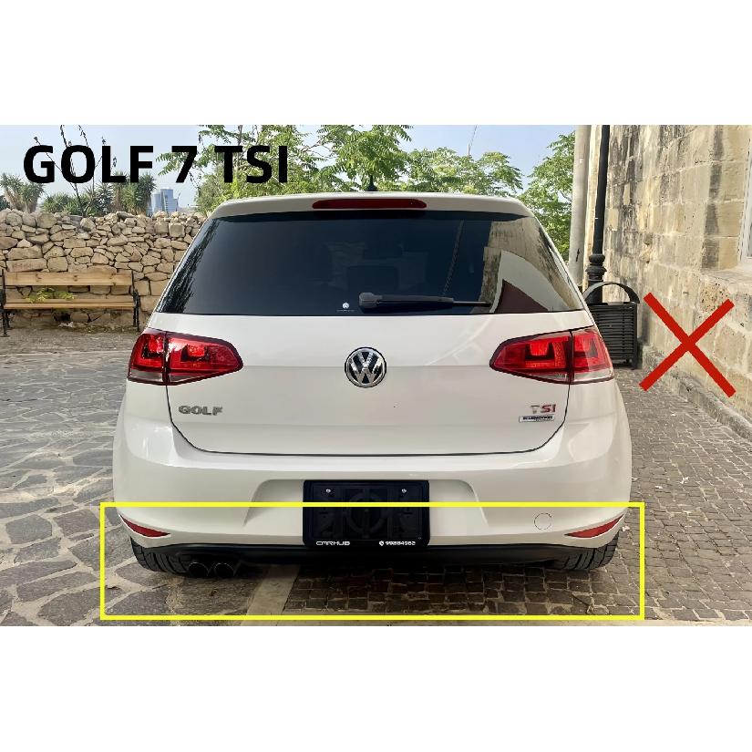 Maxton Style Gloss Black Car Rear Bumper Diffuser Splitter For VW Golf Mk7 Golf 7 GTI GTD 2013-2016 Pre-Facelift Bodykits Tuning