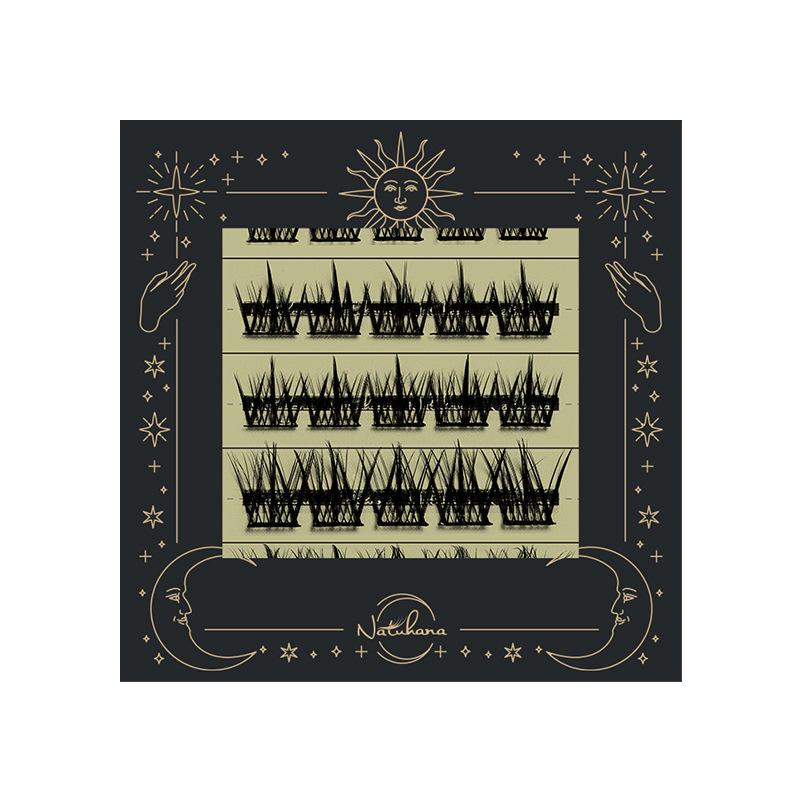 

Натуральные ресницы NATUHANA без клея: 11-13 мм Подсолнух для начинающих в стиле «чистая норка»