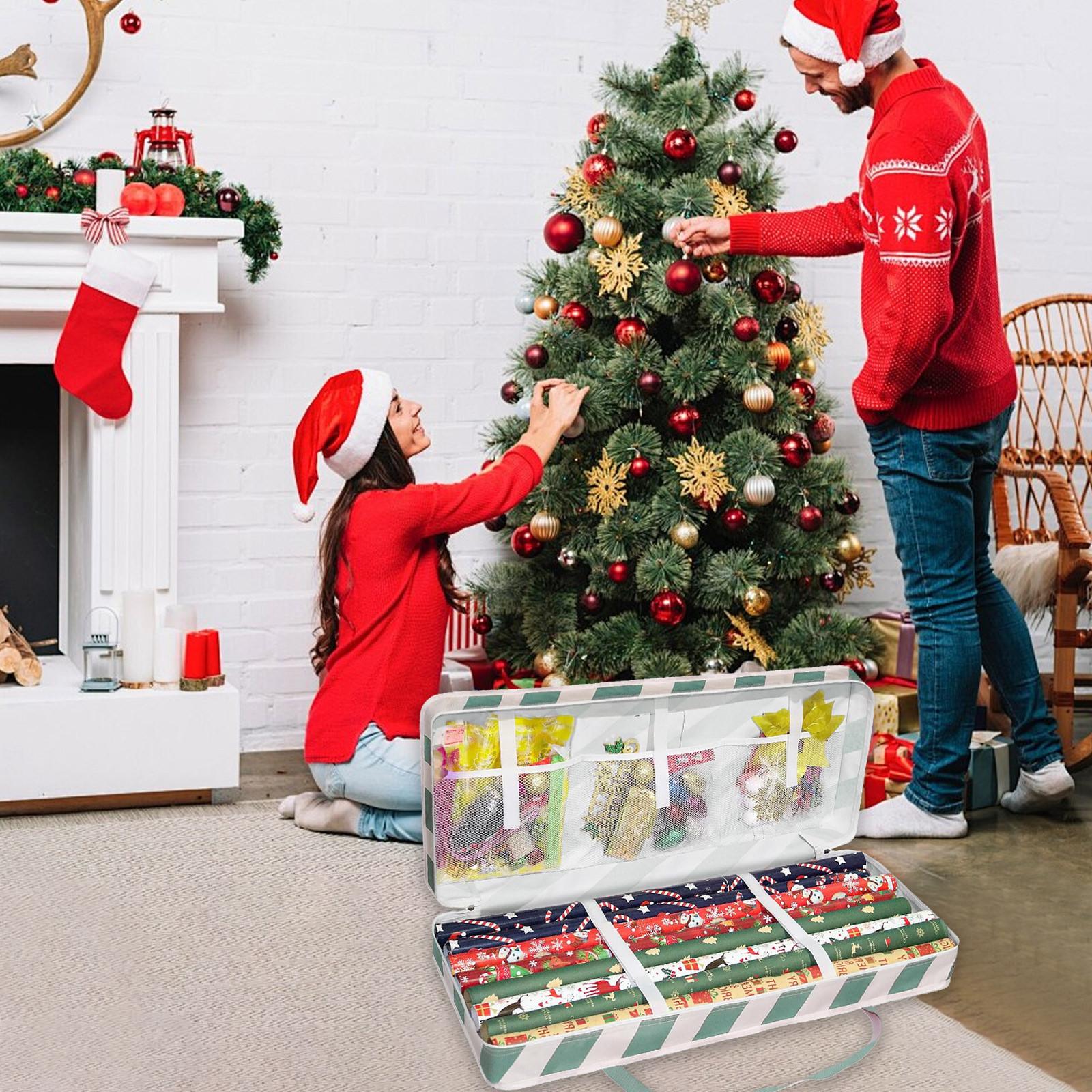 Christmas Decorations Storage Bag Premium Foldable Cloth Christmas Tree Protective Bag Space Saving T Shirt Storage Containers One Size